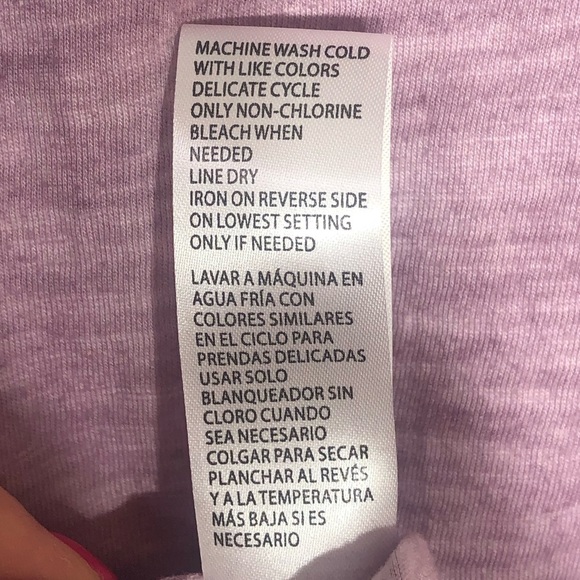 NWT Democracy Wit & Wisdom Mineral Wash Mauve Shadow Flutter Trim Top - Picture 4 of 7